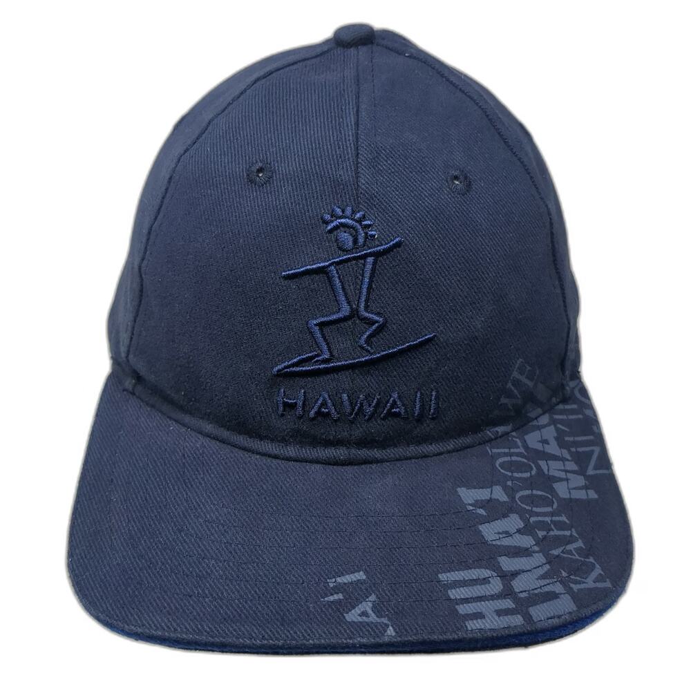 Surfware Hawaii Baseball Cap Blue One Size Maui Kauai Island Surfer Allover Hat